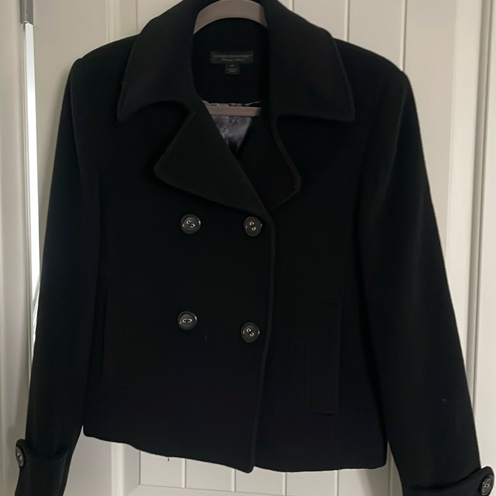 Express peacoat black with lining size medium
